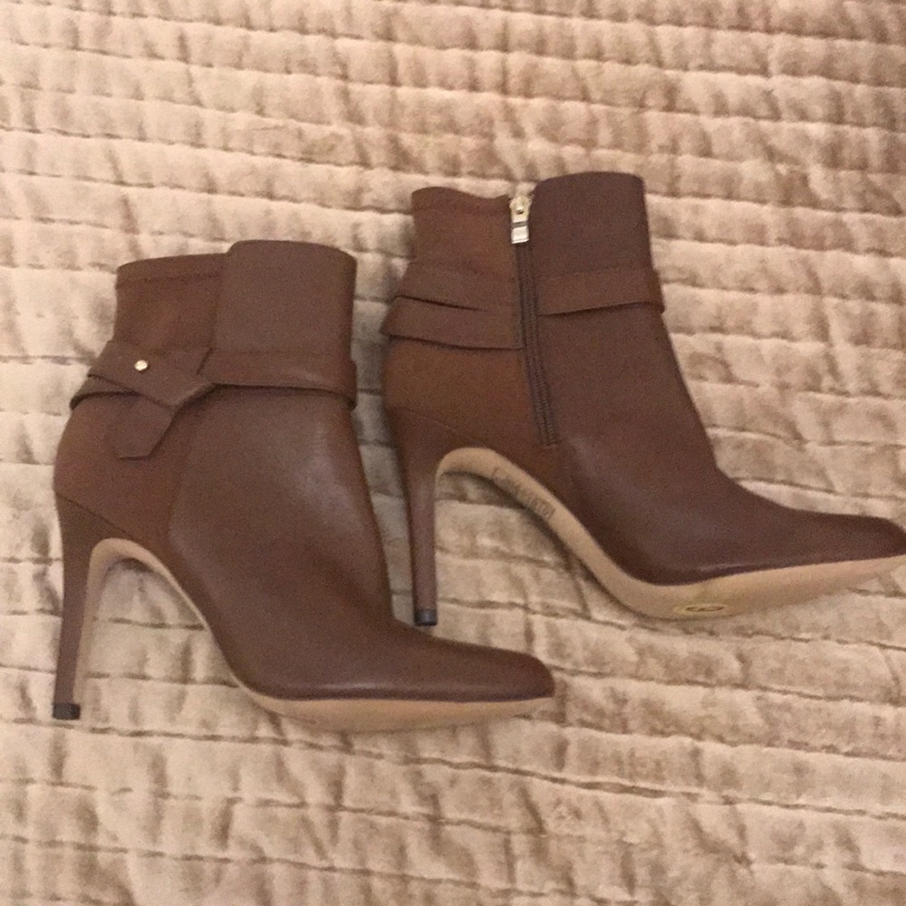 White House black market leather booties size 9M